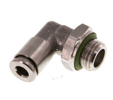 4mm x G1/8'' 90 graden L-verbinding RVS Insteekfitting Buitendraad Draaibaar FKM