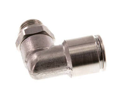 8mm x G1/8'' 90 graden L-verbinding RVS Insteekfitting Buitendraad Draaibaar FKM