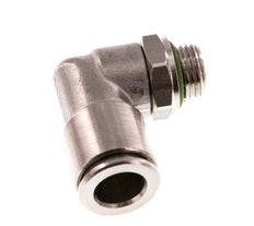 8mm x G1/8'' 90 graden L-verbinding RVS Insteekfitting Buitendraad Draaibaar FKM