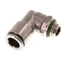 8mm x G1/8'' 90 graden L-verbinding RVS Insteekfitting Buitendraad Draaibaar FKM