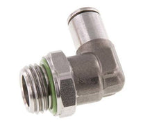 4mm x G1/4'' 90 graden L-verbinding RVS Insteekfitting Buitendraad Draaibaar FKM