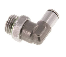 4mm x G1/4'' 90 graden L-verbinding RVS Insteekfitting Buitendraad Draaibaar FKM