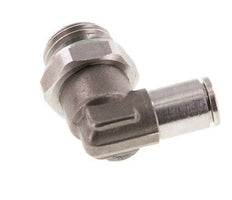 4mm x G1/4'' 90 graden L-verbinding RVS Insteekfitting Buitendraad Draaibaar FKM