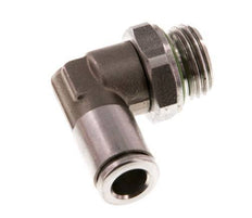 6mm x G1/4'' 90 graden L-verbinding RVS Insteekfitting Buitendraad Draaibaar FKM