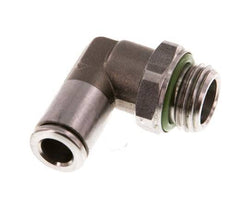 6mm x G1/4'' 90 graden L-verbinding RVS Insteekfitting Buitendraad Draaibaar FKM