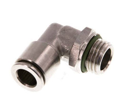 8mm x G1/4'' 90 graden L-verbinding RVS Insteekfitting Buitendraad Draaibaar FKM