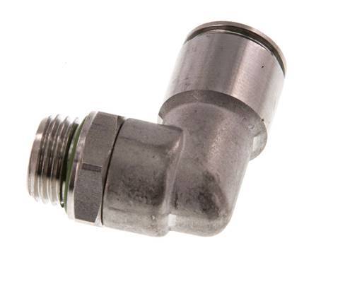 10mm x G1/4'' 90 graden L-verbinding RVS Insteekfitting Buitendraad Draaibaar FKM
