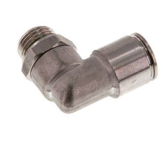 10mm x G1/4'' 90 graden L-verbinding RVS Insteekfitting Buitendraad Draaibaar FKM