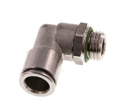 10mm x G1/4'' 90 graden L-verbinding RVS Insteekfitting Buitendraad Draaibaar FKM