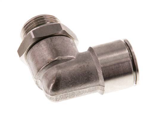 12mm x G3/8'' 90 graden L-verbinding RVS Insteekfitting Buitendraad Draaibaar FKM