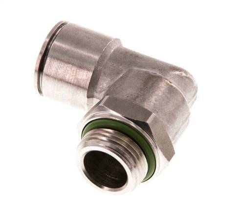12mm x G3/8'' 90 graden L-verbinding RVS Insteekfitting Buitendraad Draaibaar FKM
