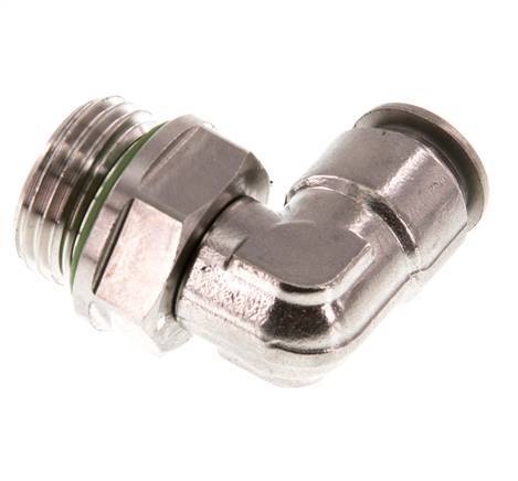 10mm x G1/2'' 90 graden L-verbinding RVS Insteekfitting Buitendraad Draaibaar FKM
