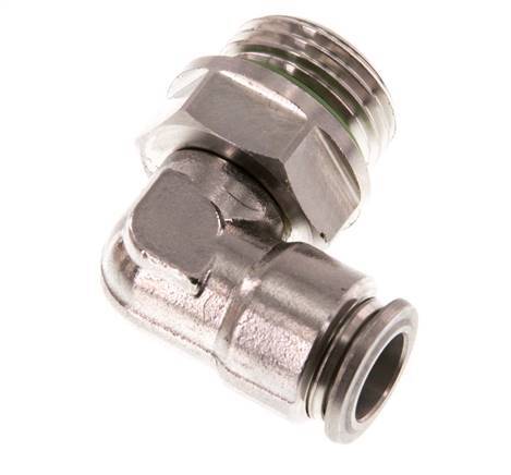 10mm x G1/2'' 90 graden L-verbinding RVS Insteekfitting Buitendraad Draaibaar FKM