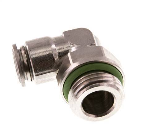 10mm x G1/2'' 90 graden L-verbinding RVS Insteekfitting Buitendraad Draaibaar FKM