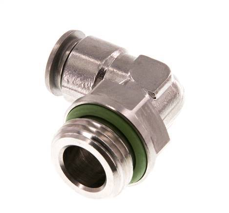 10mm x G1/2'' 90 graden L-verbinding RVS Insteekfitting Buitendraad Draaibaar FKM