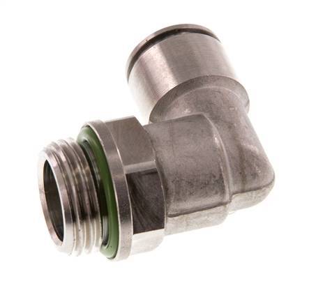 12mm x G1/2'' 90 graden L-verbinding RVS Insteekfitting Buitendraad Draaibaar FKM