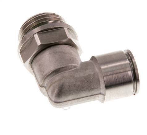 12mm x G1/2'' 90 graden L-verbinding RVS Insteekfitting Buitendraad Draaibaar FKM