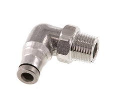 4mm x 1/8'' NPT 90 graden L-verbinding RVS Insteekfitting Buitendraad Draaibaar FKM