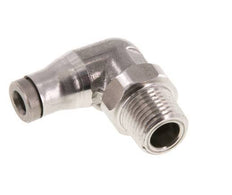 4mm x 1/8'' NPT 90 graden L-verbinding RVS Insteekfitting Buitendraad Draaibaar FKM
