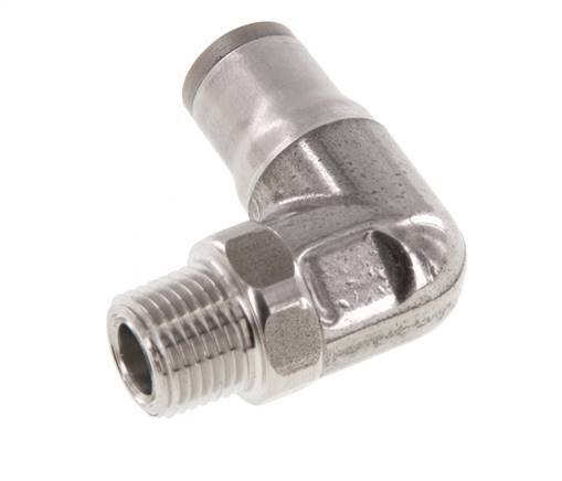 6mm x 1/8'' NPT 90 graden L-verbinding RVS Insteekfitting Buitendraad Draaibaar FKM