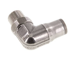 6mm x 1/8'' NPT 90 graden L-verbinding RVS Insteekfitting Buitendraad Draaibaar FKM