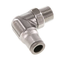 6mm x 1/8'' NPT 90 graden L-verbinding RVS Insteekfitting Buitendraad Draaibaar FKM