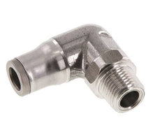 6mm x 1/8'' NPT 90 graden L-verbinding RVS Insteekfitting Buitendraad Draaibaar FKM