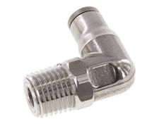 6mm x 1/4'' NPT 90 graden L-verbinding RVS Insteekfitting Buitendraad Draaibaar FKM