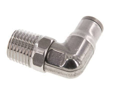 6mm x 1/4'' NPT 90 graden L-verbinding RVS Insteekfitting Buitendraad Draaibaar FKM