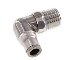 6mm x 1/4'' NPT 90 graden L-verbinding RVS Insteekfitting Buitendraad Draaibaar FKM