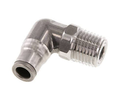 6mm x 1/4'' NPT 90 graden L-verbinding RVS Insteekfitting Buitendraad Draaibaar FKM
