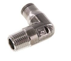 8mm x 1/4'' NPT 90 graden L-verbinding RVS Insteekfitting Buitendraad Draaibaar FKM