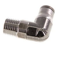 8mm x 1/4'' NPT 90 graden L-verbinding RVS Insteekfitting Buitendraad Draaibaar FKM