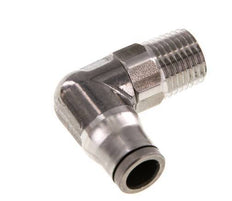 8mm x 1/4'' NPT 90 graden L-verbinding RVS Insteekfitting Buitendraad Draaibaar FKM