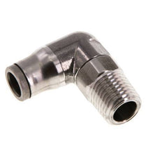 8mm x 1/4'' NPT 90 graden L-verbinding RVS Insteekfitting Buitendraad Draaibaar FKM
