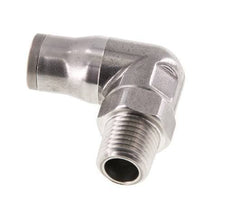 10mm x 1/4'' NPT 90 graden L-verbinding RVS Insteekfitting Buitendraad Draaibaar FKM