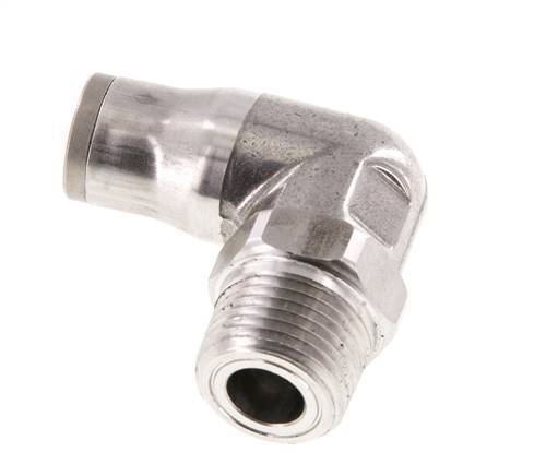 10mm x 3/8'' NPT 90 graden L-verbinding RVS Insteekfitting Buitendraad Draaibaar FKM