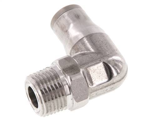 10mm x 3/8'' NPT 90 graden L-verbinding RVS Insteekfitting Buitendraad Draaibaar FKM