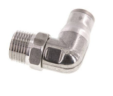 10mm x 3/8'' NPT 90 graden L-verbinding RVS Insteekfitting Buitendraad Draaibaar FKM