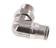 12mm x 3/8'' NPT 90 graden L-verbinding RVS Insteekfitting Buitendraad Draaibaar FKM