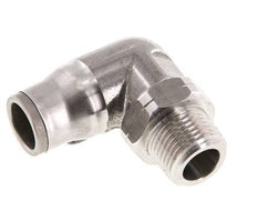 12mm x 3/8'' NPT 90 graden L-verbinding RVS Insteekfitting Buitendraad Draaibaar FKM