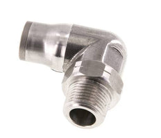12mm x 3/8'' NPT 90 graden L-verbinding RVS Insteekfitting Buitendraad Draaibaar FKM