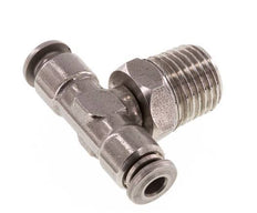 4mm x R1/4'' inline T-stuk RVS Insteekfitting Buitendraad Draaibaar FKM