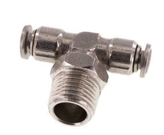 4mm x R1/4'' inline T-stuk RVS Insteekfitting Buitendraad Draaibaar FKM