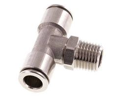 8mm x R1/4'' inline T-stuk RVS Insteekfitting Buitendraad Draaibaar FKM