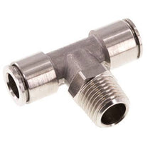 8mm x R1/4'' inline T-stuk RVS Insteekfitting Buitendraad Draaibaar FKM