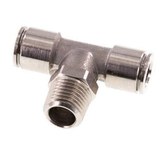 8mm x R1/4'' inline T-stuk RVS Insteekfitting Buitendraad Draaibaar FKM