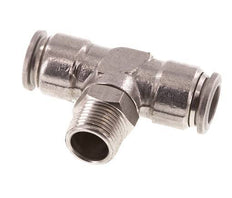 12mm x R3/8'' inline T-stuk RVS Insteekfitting Buitendraad Draaibaar FKM