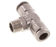 12mm x R3/8'' inline T-stuk RVS Insteekfitting Buitendraad Draaibaar FKM