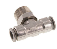 10mm x R1/2'' inline T-stuk RVS Insteekfitting Buitendraad Draaibaar FKM
